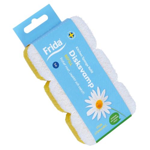 Disksvamp Refill, Vit, 12st, Frida