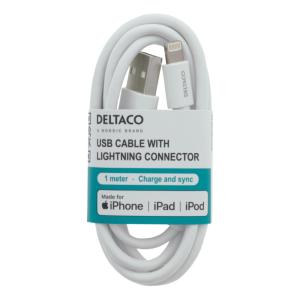 Kabel Lighting, 1m, Vit, 10st, Deltaco