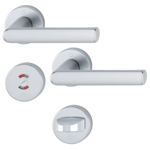 Dörrhandtag Hamburg Inkl. WC- Beslag Alu Matt