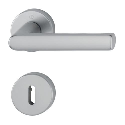 Håndtag Hamburg Indvendig Dør 53mm F9 Aluminium Rustfri Skærm Hoppe