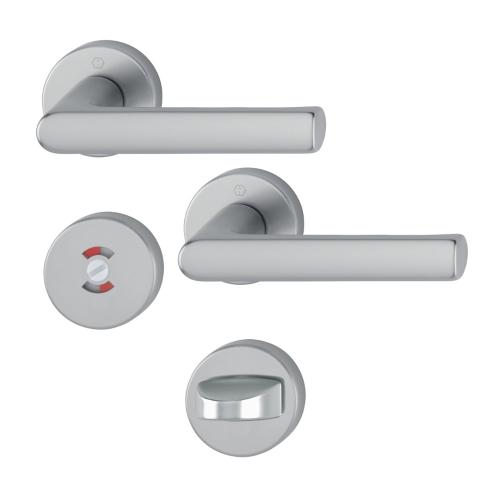 Handle Hamburg WC 53mm F9 Aluminum Stainless Steel Shade Hoppe