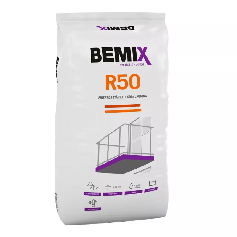 Lagningsbruk Bemix R50 48x20kg Finja