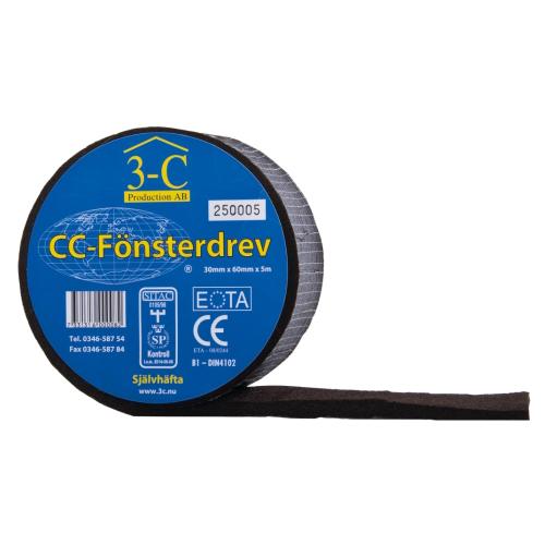 Fönsterdrev Självhäftande, CC, 30x60mmx5m, 6st, 3-C
