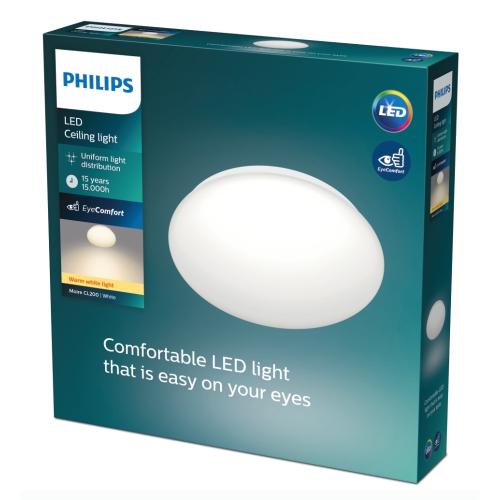 Plafond Moire, LED, 17W, IP20, Hvid, Philips