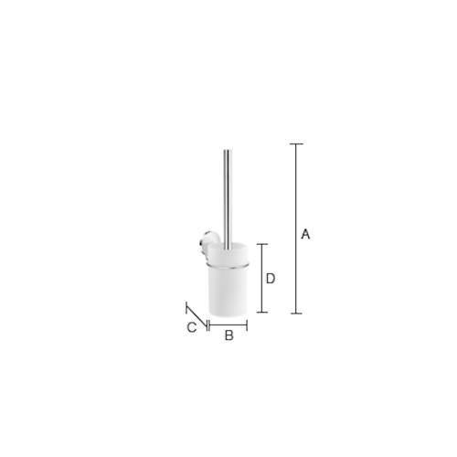 Toilet Brush Stainless Steel Plastic Beslagboden