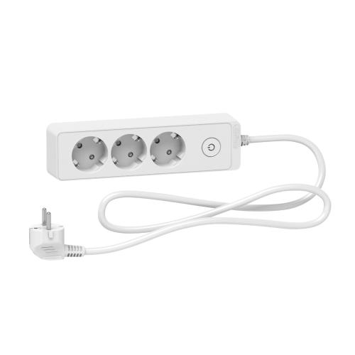 Grenuttag Med Brytare Jordat 3-Vägs 16A 3680W 250V Vit Schneider Electric