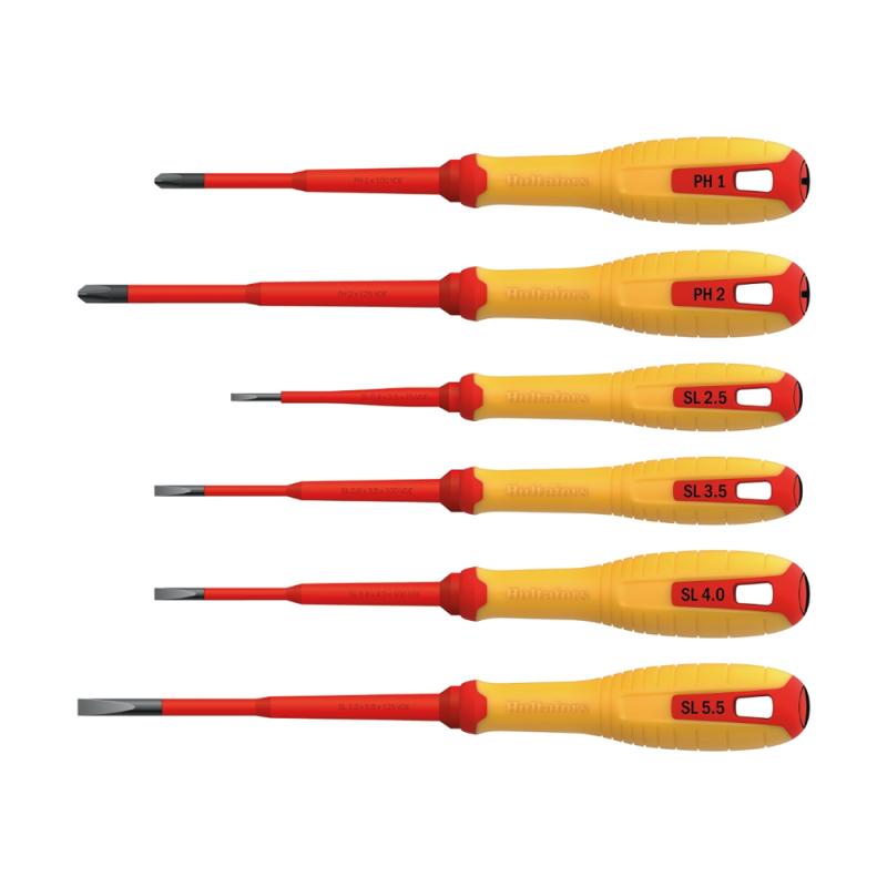 Skruetrækkersæt HSS Slotted & Phillips VDE, 6 Delt, Hultafors 444455