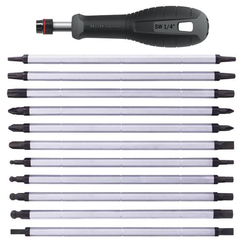 Bitsmejselset Med HSS Långa Bits 12-Delar Hultafors