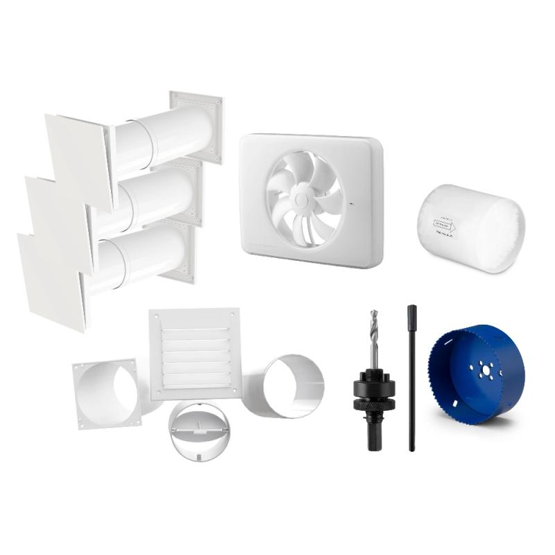 Ventilationspakke 75kvm, Startpakke, Fresh