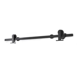 Sliding Door Fitting Style Top Mounted, Black, Habo 19273