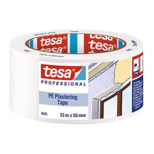 Byggetape PE 4845, 33mx50mm, Hvid, 6stk, Tesa