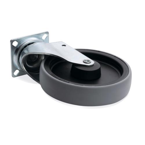 Länkhjul 125mm Med Platta 60x60mm, Bårebo