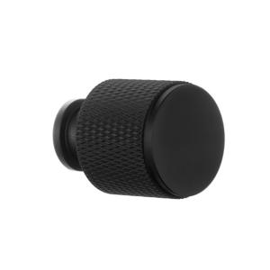 Knop Diameter 22mm Bogstaver Mat Sort Beslagboden BB451