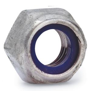 Lock Nut Nyloc-M10, FZV, Hot-Dip Galvanized, Fast 277485