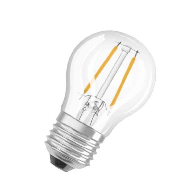 LED Lampe, Klar, LED Retrofit Classic P, 1,5W, E27, 6stk, Osram