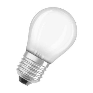 LED-Lampe, Globe, Mat Frosted Glas, LED Retrofit Classic P, 1,5W, E27, Osram