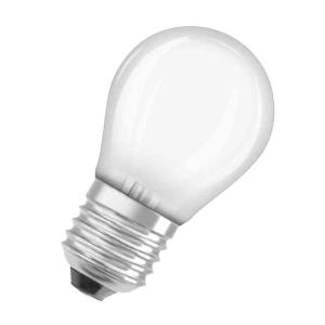 LED Lamp, Globe, Matte Frosted Glass, LED Retrofit Classic P, 2.5W, E27, Osram