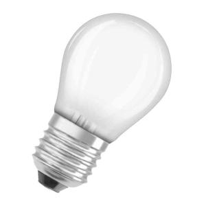 LED-Lampa, Klot, Matt Frostad Glas, LED Retrofit Classic P, 4W, 470lm, E27, Osram