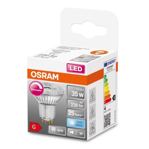 LED Lamp PAR16 Dimmable Superstar 3.7w/4000K, Osram