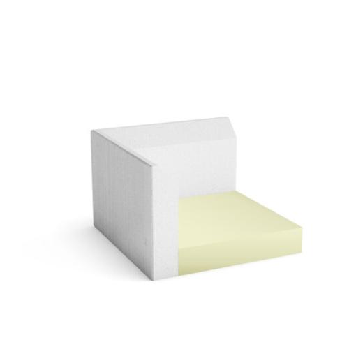 L-Element Corner XPS400, H400 Brushed, FINJA 64404023H