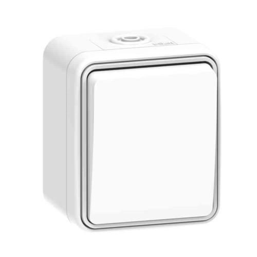 Strømafbryder Indkapslet Connect 2 Home 1Pol 16A 250V IP54 Hvid Gelia