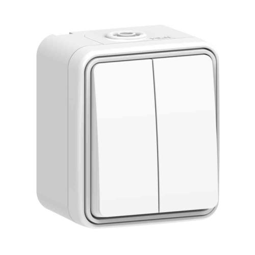 Strømafbryder Indkapslet Connect 2 Home 16A 250V IP54 Hvid Gelia