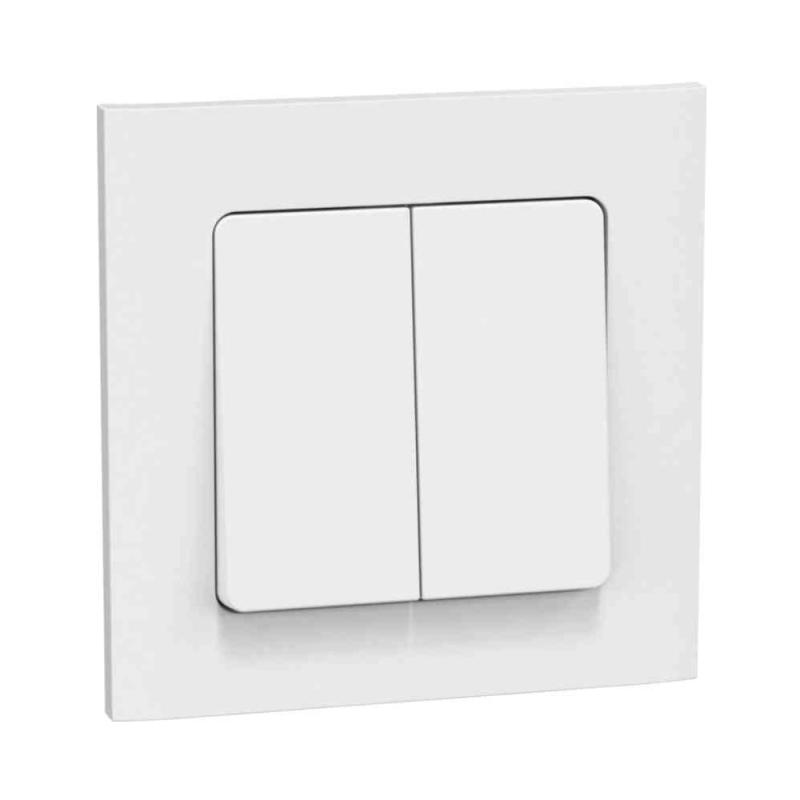 Strömbrytare Connect 2 Home Kron Infälld 16A 250V Vit Gelia