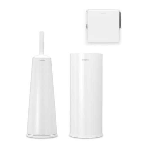 Badrumstillbehör Set Med 3, Vit, Brabantia