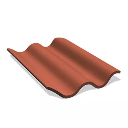 Takpanna Höganäs Strängpressad 2-kupig Naturröd Benders