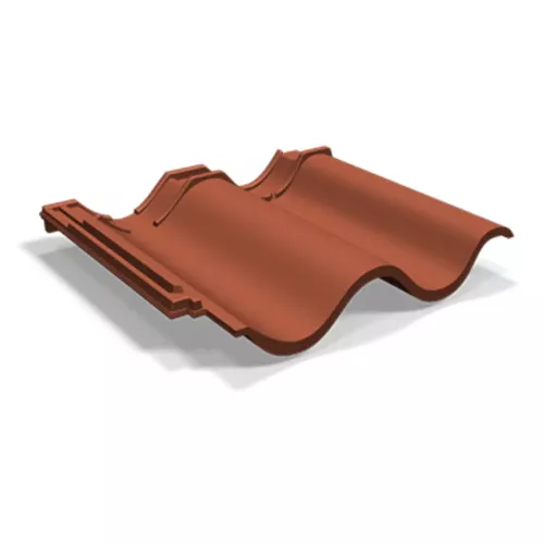 Spårpanna Tvilling Rak Lertegel Naturröd Benders