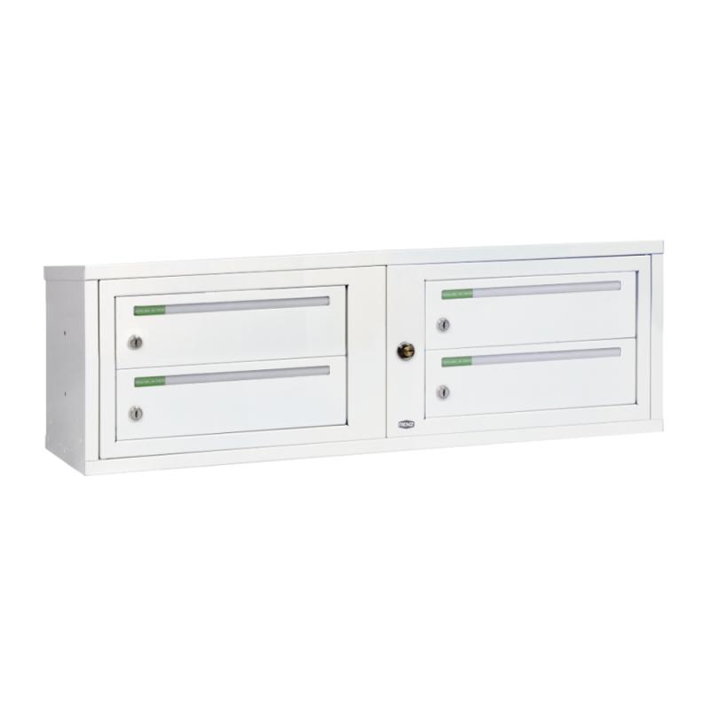 Ejendomsboks Classic Vandret 2x2 Rum, Renz (Renvit)