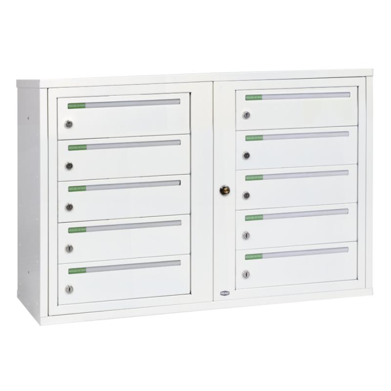 Ejendomsboks Classic Vandret 2x5 Rum, Renz (Renvit)