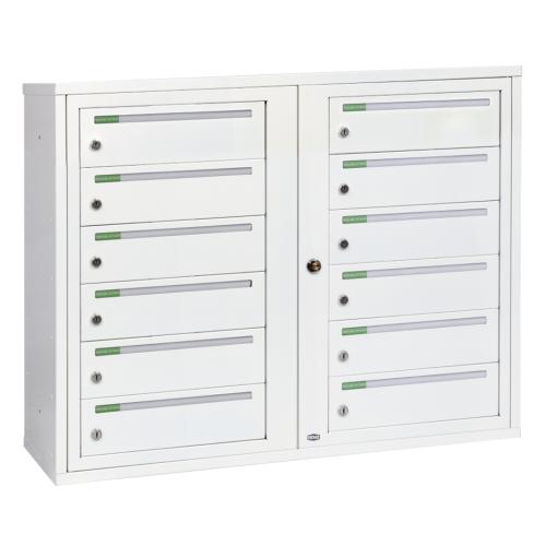 Fastighetsbox Classic Liggande 2x6 Fack, Renz