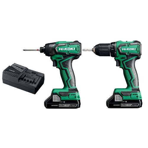 Verktygspaket KC18DD (Borrskruvdragare DS18DD + Slagskruvdragare WH18DD)