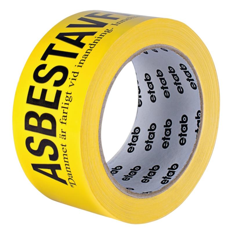 Packtejp Asbestavfall 50mmx66m, etab