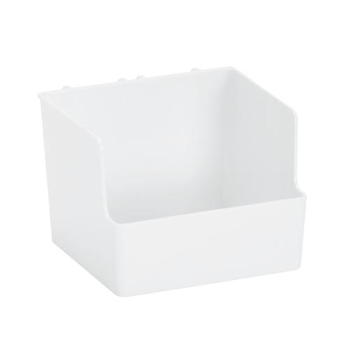 Høj Boks Til Opbevaringsskinne Hvid, elfa 475410