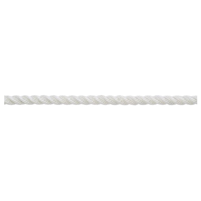 Polyestersilke 3-Slået, 12mmx150m, Hvid, Teufelberger