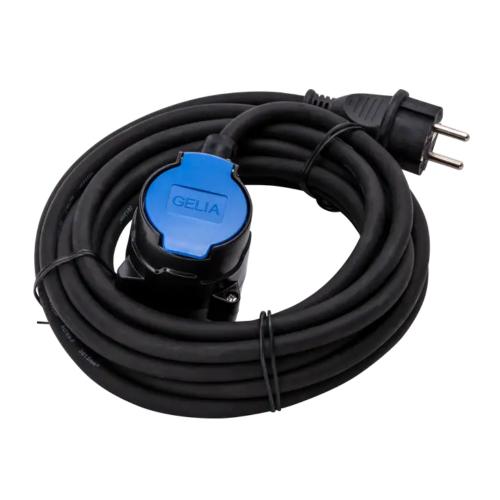 Grenuttag Med Lock H07RN-F 20m 2-Vägs Jordat 3G1,5mm² IP44 Gelia