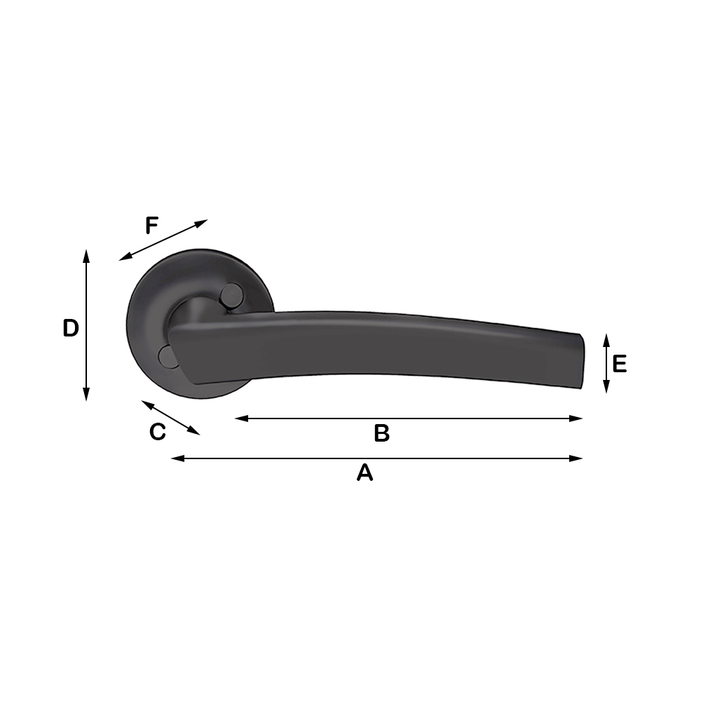 Ytterd rrhandtag Matt Svart Beslagsboden B138B ytterd-rrhandtag-matt-svart-beslagsboden-b138b