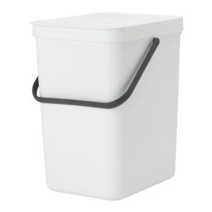 Waste Bin Black & Go, 25L, White, Brabantia