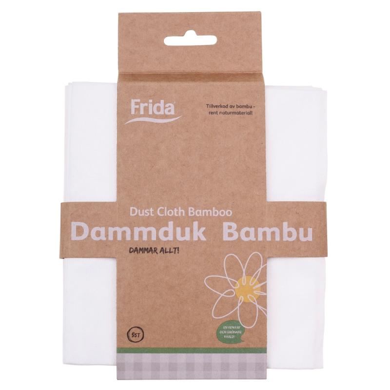 Støvklud Bambu Nature Line 5stkx12pakke Frida