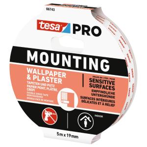 Mont Tape Pro Tapet, 5mx19mm, 10pcs, Tesa