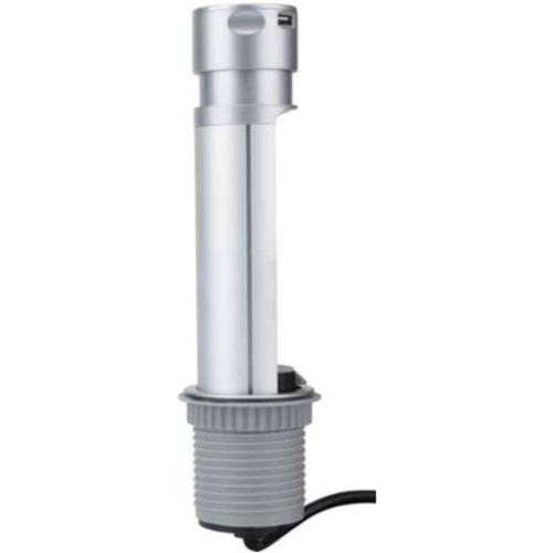 Grenuttag, pop-up bordsmodul, kombi, jordat + USB