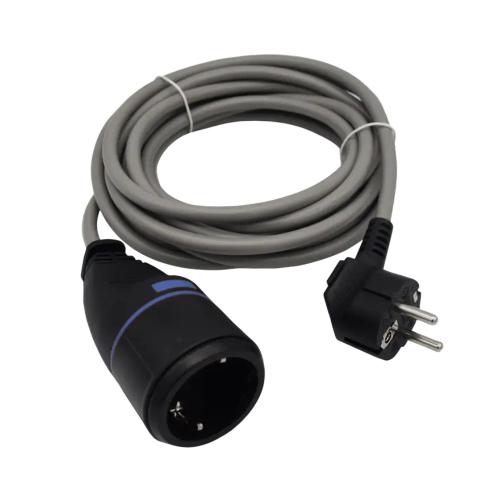 Forlængerledning Med Låsning 5m Jordet 3G1,5mm² 16A IP20 Grå Gelia