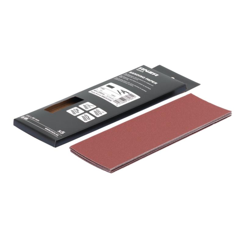 Slippapper Med Kardborre, Korn 80, 80x230mm, 10st, Anza