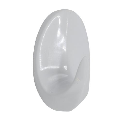 Krok Oval Mini Självhäftande 30x21x12mm Vit 3stx10pak Bårebo 154269