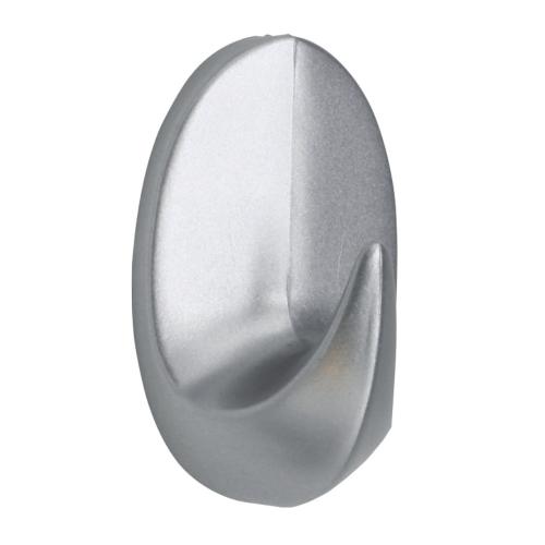 Krok Oval Medium Självhäftande Matt Krom 2stx10pak Bårebo 154272