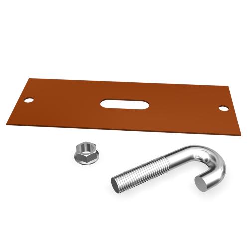 Låssats Till Snörasskydd Profildurk PW Tegelröd Benders