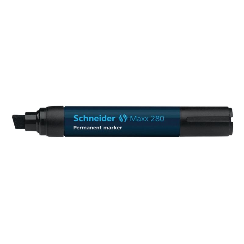 Markør, Maxx 280 Permanent, 4+12mm, Sort, 5stk, Schneider