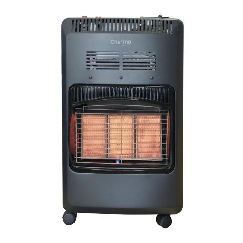 Gasolkamin Kompakt Med Fläkt, 4200W, Svart, Termo